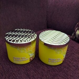 Sweet tea and lemonade candles by bath and body works